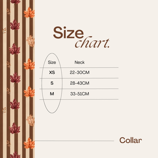 Autumn Dog Collar | Burnished Boughs Adjustable Dog Collar | Brown & Burgundy Leaf Print | Lockable