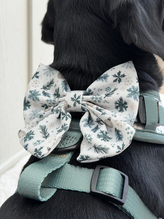 Snowfall & Sage Sailor Bow