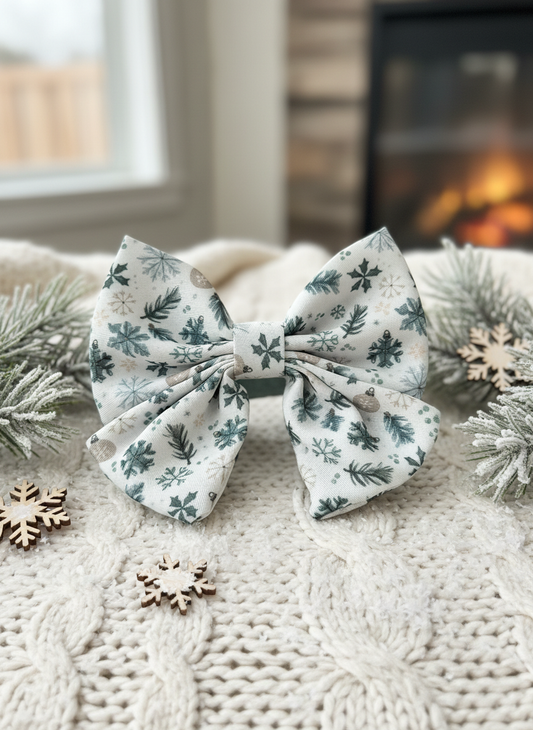 Snowfall & Sage Sailor Bow Social Media Banner