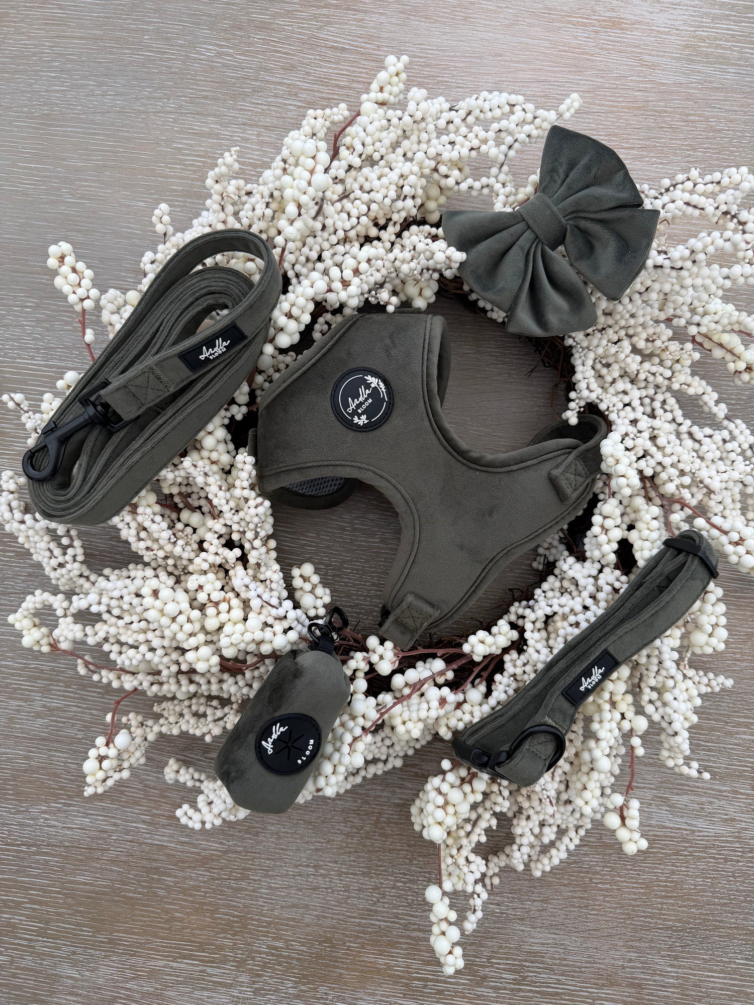 Moorland Muse Green Velvet Dog Accessories