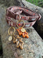 Autumn Dog Collar | Burnished Boughs Adjustable Dog Collar | Brown & Burgundy Leaf Print | Lockable