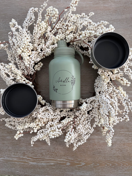 3-in-1 design 32 oz travel water bottle