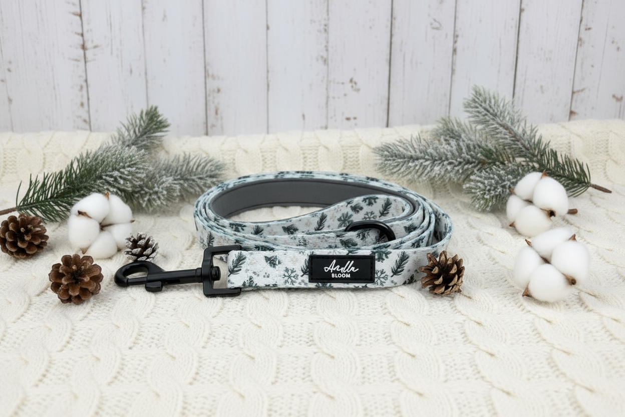 Lead with winter background